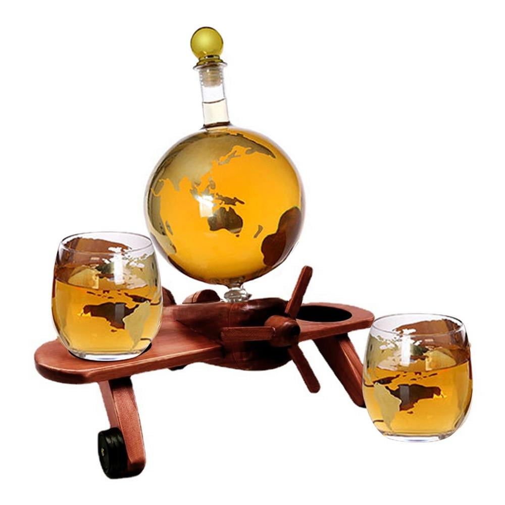 Penis Whiskey Decanter Bottle With Two Whiskey Glasses - Unique & Funny  Glass Container for Scotch, Tequila, Brandy, Rum, Bourbon & Other Drinks 