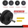 thumbnail image 3 of YRLLENSDAN Adjustable Dumbbells Set of 2, Rubber Dumbbell Weight Set 5.6-66lb Hand Weights Sets for Women / Men Strength Training Dumbbell Set with No-slip Handle Dumbbell for Home Gym (1 Pair), 3 of 7