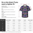 thumbnail image 3 of KLL Men's Hawaiian Shirt Short Sleeve Button Down Beach Shirts-Roosters 1, 3 of 5