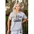 thumbnail image 3 of Hustling is My Cardio Cute Gym Girl Women's Plus Size Graphic Tee Brisco Brands 5X, 3 of 4
