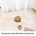 thumbnail image 7 of Hand Windup Metal Movement Octave Box Music Box with Clear Acrylic Heart Shape For Friend Couple Birthday Gift, 7 of 7