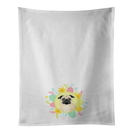 

Carolines Treasures WDK3512WTKT 28 x 19 in. Unisex Pug Fawn No.1 White Dish Towels Kitchen Towel - Set of 2