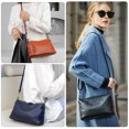 thumbnail image 2 of URSOFINE Women's Genuine Leather Crossbody Bag, Multi Compartment Shoulder Purse with Adjustable Strap, Lightweight Casual Sling Bag for Daily Use, 2 of 6
