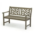 thumbnail image 5 of Cambridge Casual Willem Outdoor Teak Bench - Weathered Gray, 5 of 9