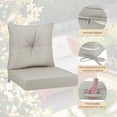 thumbnail image 3 of PUKNLY 2 Pack Outdoor Chair Cushion, 24x24x4.3 in Patio Furniture Cushions, Waterproof & Fade Resistant High Back Deep Seat Cushions Replacement for Wicker Chairs, Loveseats, Sofas, Benches, Grey, 3 of 6
