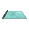 thumbnail image 2 of Ahgly Company Indoor Square Persian Light Blue Traditional Area Rugs, 3' Square, 2 of 4