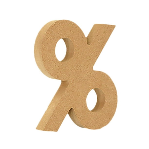 Fiudx Decoración de Números de Madera, Letras Personalizables Diy, para Bodas y Fiestas de Cumpleaños, Decoración Versátil para El Hogar, Ideal para Eventos Especiales, Tamaño 10 X 10 X 1,5 Cm, 1 Pie
