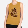 thumbnail image 2 of Bad Witch Vibes Women's Muscle Tank X-Small Antique Gold, 2 of 5