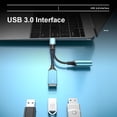 thumbnail image 2 of Aluminium Alloy Laptop Fast Charging Mobile Phone PD 60W OTG Adapter 2 in 1 Converter USB 3.0 Type-C Cable GREY, 2 of 8