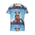 thumbnail image 6 of Honeii Elephant Sits Print Youth Short Sleeve T-Shirt,Boys Athletic Shirt,Quick Dry Short Sleeve Performance Moisture Wicking T Shirt, 6 of 6