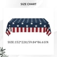 thumbnail image 3 of 4th of July Tablecloth Patriotic Decorations 60"x87" Red White and Blue Tablecloth for Memorial Day Independent Day Rectangle Table Cloth for 250 America Anniversary USA Patriotic Party Supplies, 3 of 9