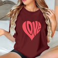 thumbnail image 4 of Camisetas de Manga Corta para Mujeres, Camiseta de Cuello Redondo Impresa de Moda, Primavera Y Verano Casual, 4 of 8