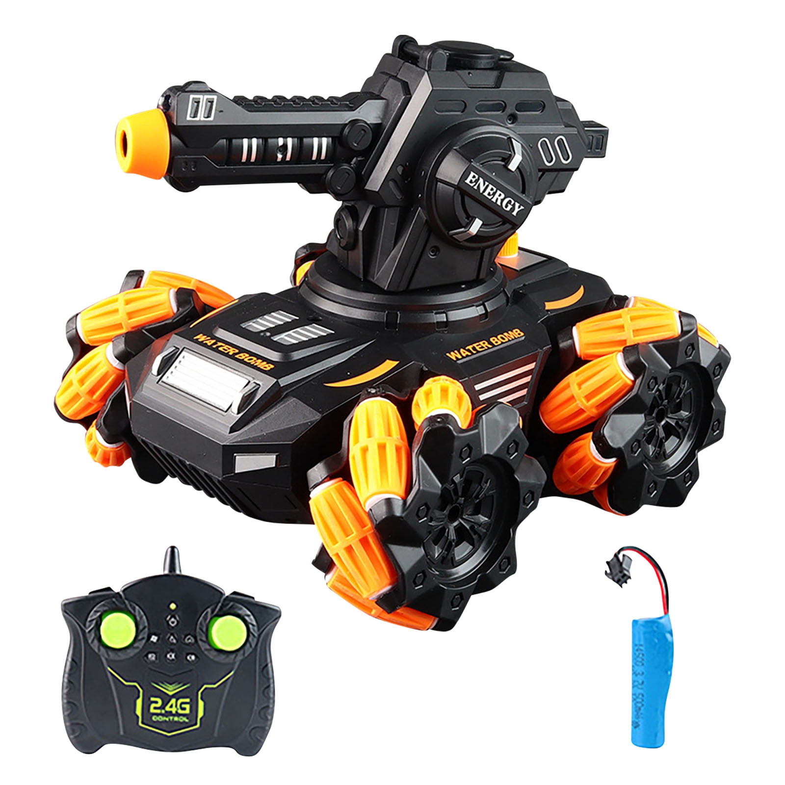Black Friday Deals 2021 Toys Deals RC Tank Shooting Water Bullets 180 Rotating Water Bomb RC Car 2.4Ghz Remote Control With LED Spray Toy