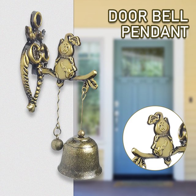 Timbre decorativo de animales retro comerciante Lucky Windchime Knocker (calabaza)
