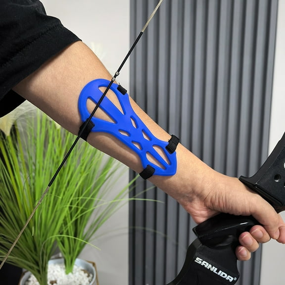 Soft Silicone Arm Guard Adjustable Archery Protector – 4 Colors