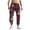 #0006-Hot Pink, variant on Betivan Men's Drawstring Aladdin Hippie Harem Pants Loose Drop Crotch Trousers