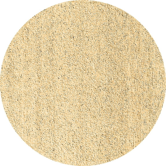 Ahgly Company Indoor Round Oriental Brown Industrial Area Rugs, 7' Round