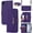 Purple, variant on Crossbody Wallet for iPhone XR Case with Adjustable Lanyard Strap Credit Card Holder 6.1",PU Leather Handbag Purse Kickstand Make Up Mirror Cover Case for Men Women Girl,Black