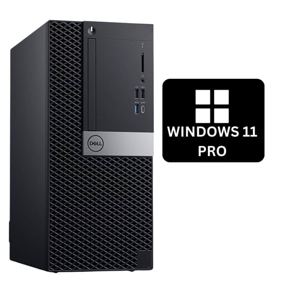 Restored Dell OptiPlex Tower Computer | Intel Hexa-Core i5 9th gen | 16GB RAM | 1TB HDD | Wireless Keyboard and Mouse | Windows 11 | 22" LCD | Home or Office PC (Refurbished)