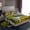 Yellow Green Gray, variant on Manfei Yellow Green Gray Full Size Sheets,Modern Abstract Geometric Bed Sheets,Geometric Artistic Sheet Sets For Teens,Breathable Home Decor,4-Piece