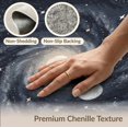 thumbnail image 6 of ODIKA 8'x10' Washable Area Rug Nebula Galaxy Starry Planets Motif Planetary Stars Themed Large Flowing Dynamic for Dining Room, Office, Lounge, Non-Slip Chair-Friendly Mat, 6 of 7