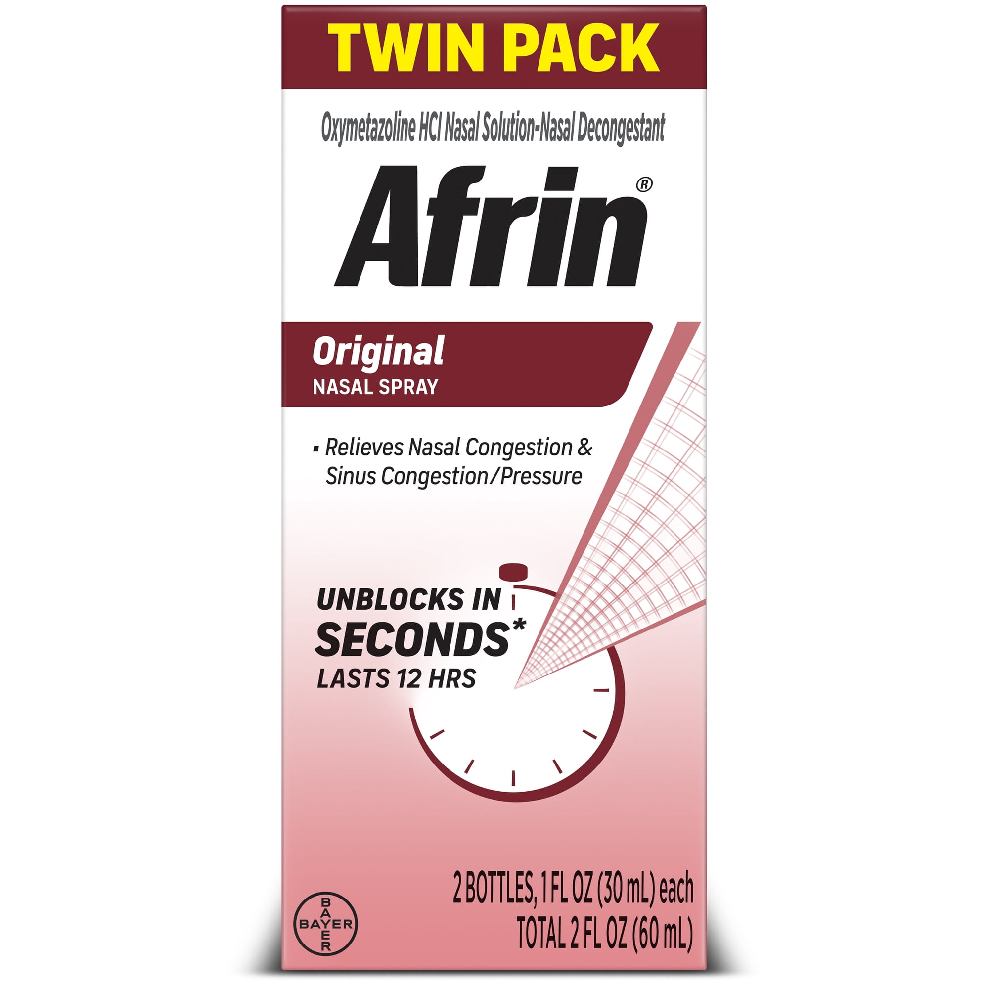 Afrin Original 12hr Nasal Spray 60ml (2x30ml)