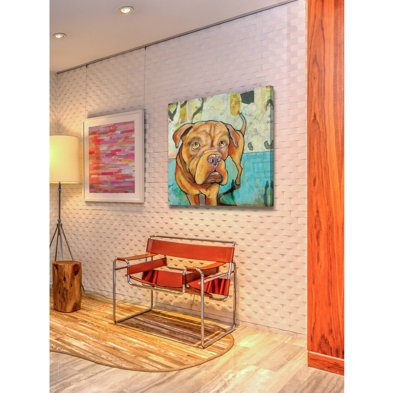 "Dogue De Bordeaux" Painting Print on Wrapped Canvas