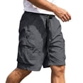 thumbnail image 3 of Umfun Men's Outdoor Cargo Shorts with Adjustable Belted Waist and Secure Zippered Utility Pockets Lightweight Summer Bottoms Ideal for Hiking Adventures and Casual Camping Trips, 3 of 9