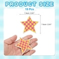 thumbnail image 2 of Uxcell 18 Pcs Parches Bordados en Forma de Estrella para Planchar, Apliques Bordados, Parches para Chaquetas, Colección de Denim, Ropa, Vestidos, Sombreros, Jeans, Accesorio DIY, Amarillo/Rojo Rosa, 2 of 6