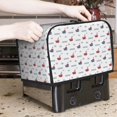 thumbnail image 7 of Yiaed Rubber Duck Showe Print Two Slice Bread Machine Cover, Universal Size Kitchen Appliance Cover for Bread Machine,Bread Machine Cover, 7 of 7