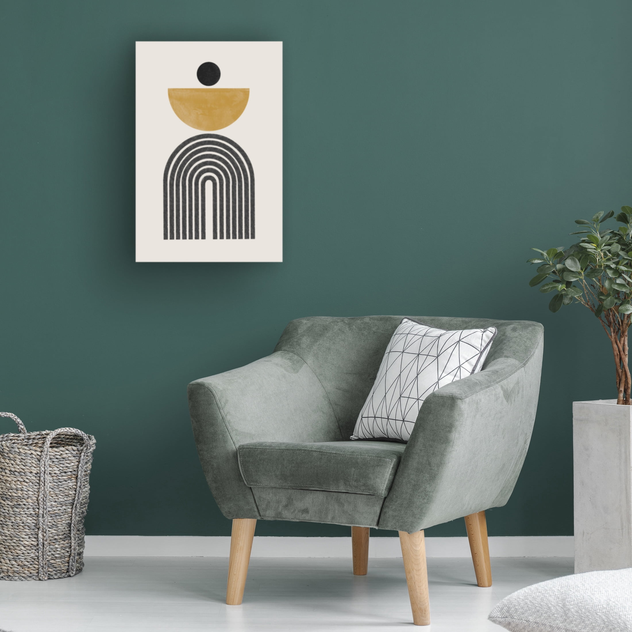 Trademark Fine Art THE MIUUS STUDIO Mid Century No2 Canvas Wall Art