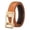 Brown, variant on TACILIP Gifts for Him, Women's Belt Automatic Leather Belt Men's Western Belt Easy-Click Women's Belt Decorative Waist Belt With-Coloured Buckle No Holes For Business Suit And Dr, Home Decor, 1PC