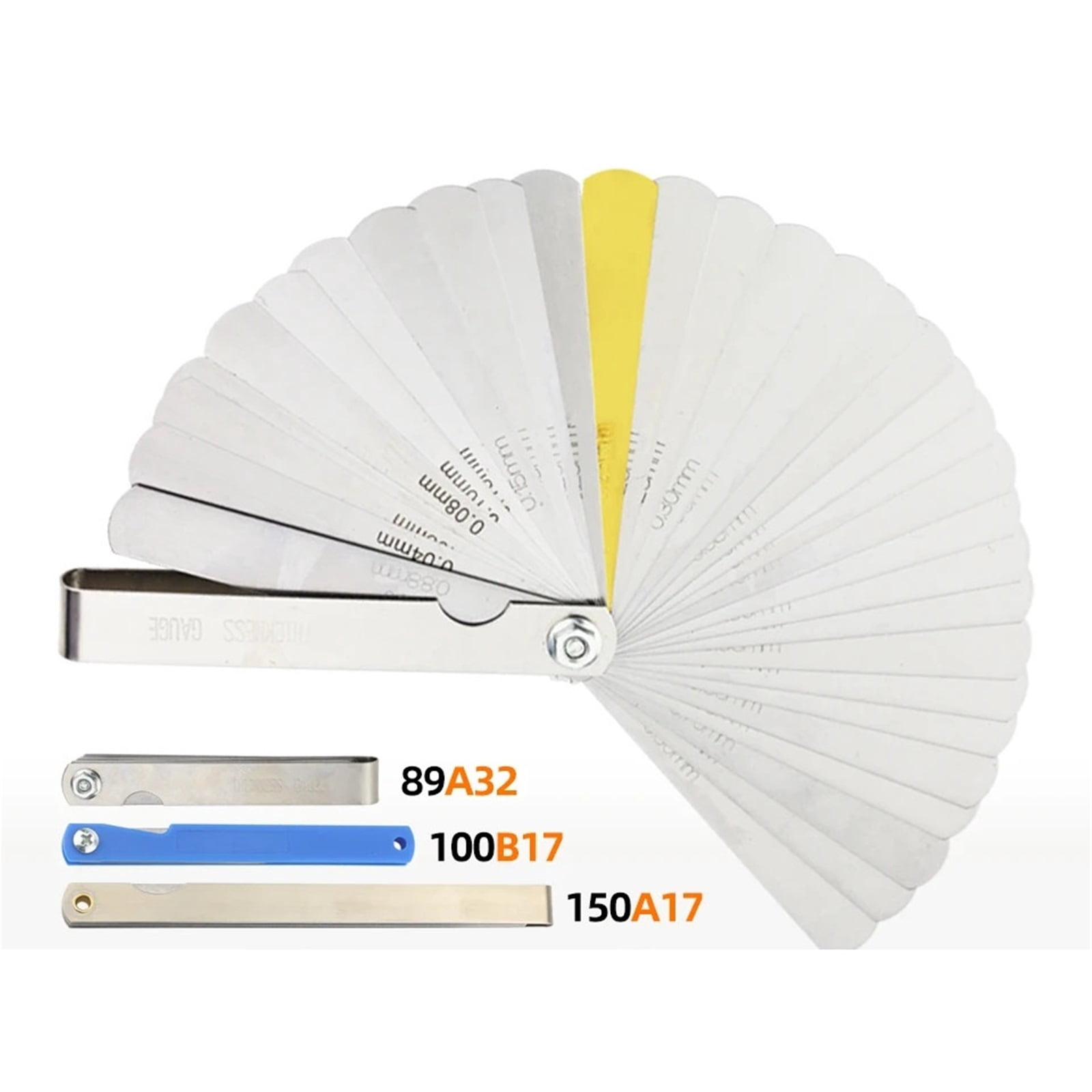 Feeler Gauge Metric Thickness Gauge Set For Measurement Sheet Gauge Blades Valves Foliage Of Valves Gap Tools ,Easy Identification