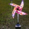 thumbnail image 4 of Miangastore Garden Solar Windmill Light Solar Windmill Lamp Multi-colored 1Set Wind Rotation Garden Enhancement, 4 of 8