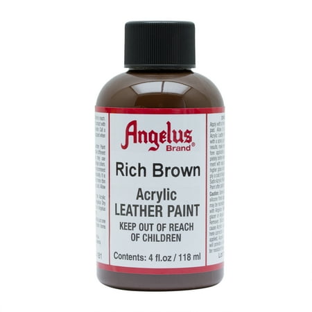 UPC: 0086366741818 | Angelus® Acrylic Leather Paint  4 oz.  Rich Brown