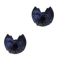 thumbnail image 2 of Guardoinrt Wide Application Bow Hair Net For Chic And Professional Appearance Good Gifts blue fine net 2Set, 2 of 6