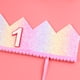 thumbnail image 3 of BRIGHTFUFU Gradient Rainbow Kids Party Sombreros Sombreros de cumpleaños para bebés Tocado de fiesta decorativo (1 año de edad), 3 of 7