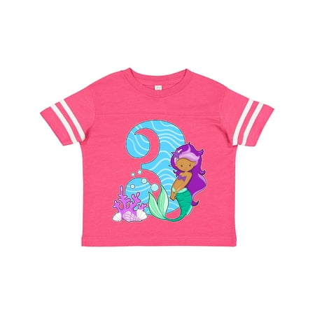 

Inktastic Third Birthday Mermaid Gift Toddler Toddler Girl T-Shirt