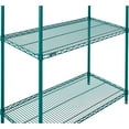 thumbnail image 7 of Nexel 4 Shelf Poly-Green Wire Shelving Unit Starter 36""W x 14""D x 74""H, 7 of 7