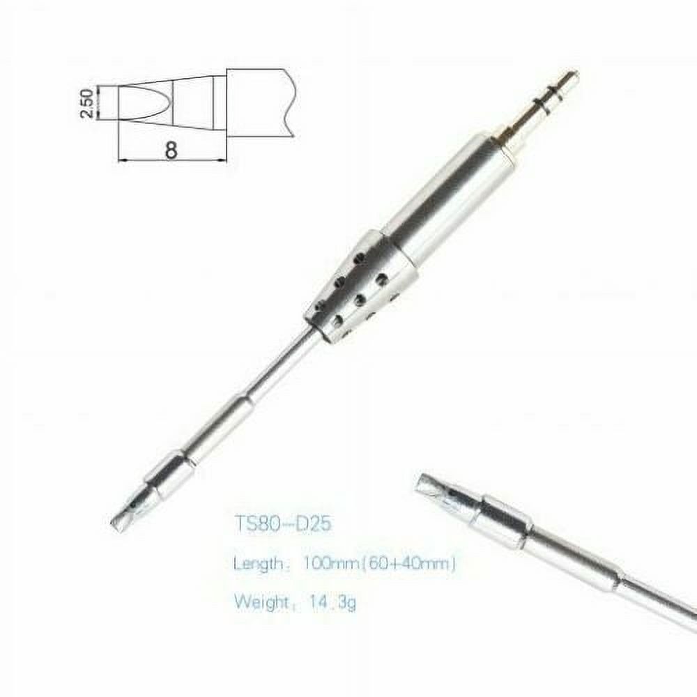 Specific Replacement Iron D25 BC02 Tips 5 Types For Digital Soldering Iron TS80