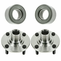 TRQ Wheel Bearing & Hub FRONT PAIR for Mitsubishi Lancer Mirage BHA53178