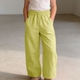 thumbnail image 2 of Bovxnpu Girls Wide Leg Cargo Pants Girls Stylish Thin Cargo Pants Wide Leg Fashionable Pants Pants, 2 of 8