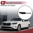 thumbnail image 2 of Unique Bargains Fog Light Grill Front Lower Bumper Fog Light Cover Inserts for BMW 320i 2002-2005 ABS No.51117032613 Black, 2 of 7
