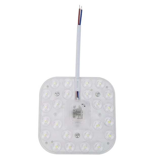 Nueva Lámpara Techo LED 220 V Panel Modificado Con Lámpara Magnética Módulo Cuadrado Modificado Fuente Con Imán 12 W (modelo 191842 Plus) (luz Blanca 24 LED) Blanca