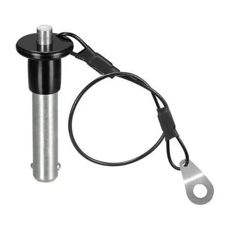 

Uxcell Ball Lock Pins 304 Stainless Steel Grip Push Button Locking Quick Release Pin with 24cm Wire 10mm to 31mm