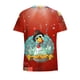 thumbnail image 4 of ICHUANYI Clearance Women's Short Sleeve V-Neck Thanksgiving Turkey Workwear Tops With Pockets Blouse(Red, M) ICHUANYI WER2023081111437, 4 of 4