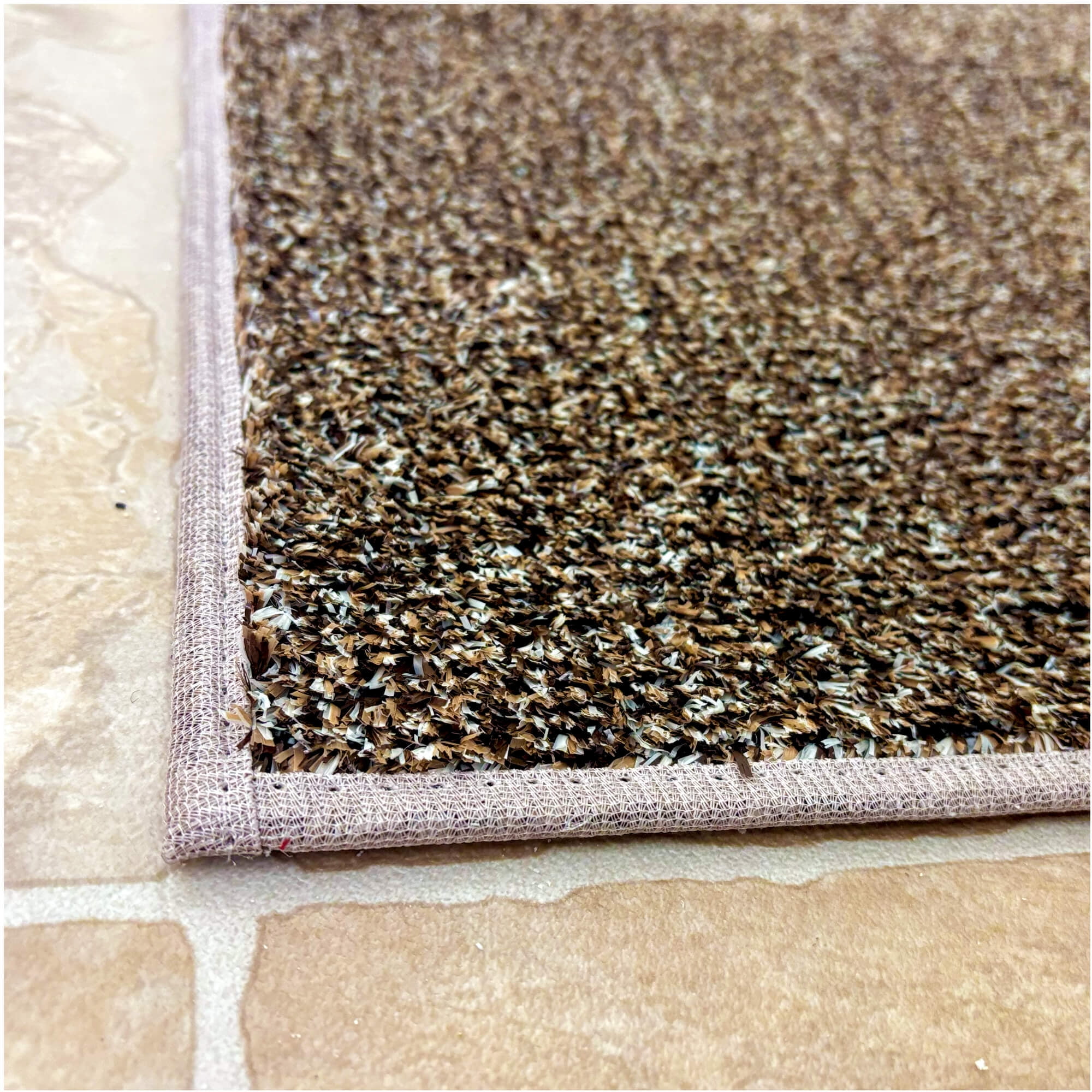 Koeckritz Rugs Premium 7'x10' Brown Sugar Indoor/Outdoor Turf Rug Ideal for Patios, Decks