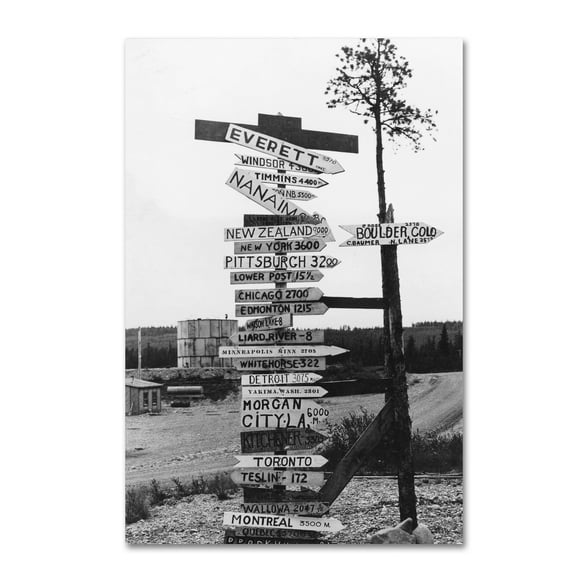 Trademark Fine Art 'Sign 1' Canvas Art by Lantern Press