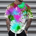 thumbnail image 3 of Graffiti Graphic Tees for Men 2026 Summer Casual Short Sleeve Crewneck T Shirts Streetwear, 3 of 5