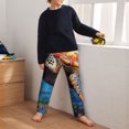 thumbnail image 5 of Hirioo Colorful Underwater Sea Turtle for Teenagers' Pajama Pants Womens Lounge Pants with Pockets Pj Bottoms Pants for Men-Small, 5 of 6